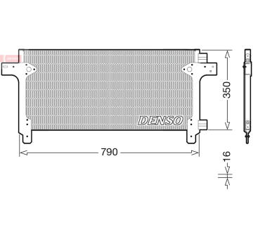 Kondenzátor klimatizácie DENSO DCN99063