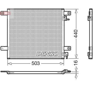 Kondenzátor, klimatizace DENSO DCN99066