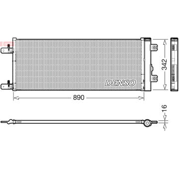 Kondenzátor, klimatizace DENSO DCN99071