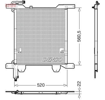 Kondenzátor, klimatizace DENSO DCN99074