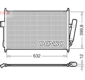 Kondenzátor, klimatizace DENSO DCN99084