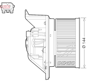 vnitřní ventilátor DENSO DEA05005