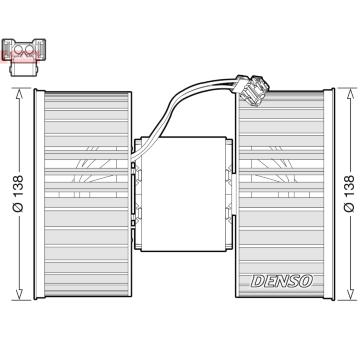 vnitřní ventilátor DENSO DEA05006