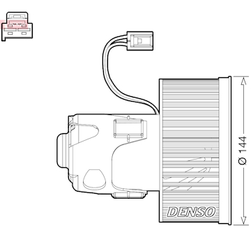 vnitřní ventilátor DENSO DEA05008