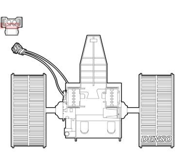 vnitřní ventilátor DENSO DEA05009