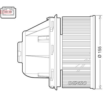 vnitřní ventilátor DENSO DEA10053