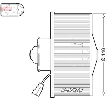 vnitřní ventilátor DENSO DEA10054