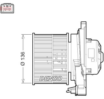 vnitřní ventilátor DENSO DEA10055