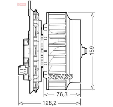vnitřní ventilátor DENSO DEA17016