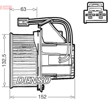 vnitřní ventilátor DENSO DEA17018
