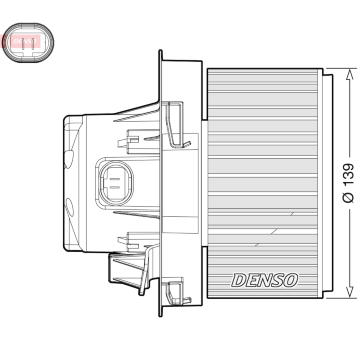 Vnútorný ventilátor DENSO DEA21012