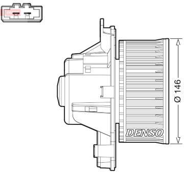 vnitřní ventilátor DENSO DEA21014