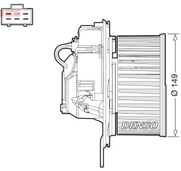 vnitřní ventilátor DENSO DEA32005