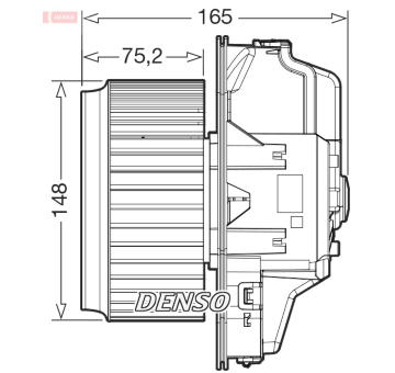 vnitřní ventilátor DENSO DEA32006