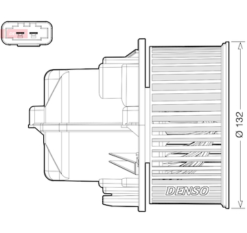 vnitřní ventilátor DENSO DEA33002