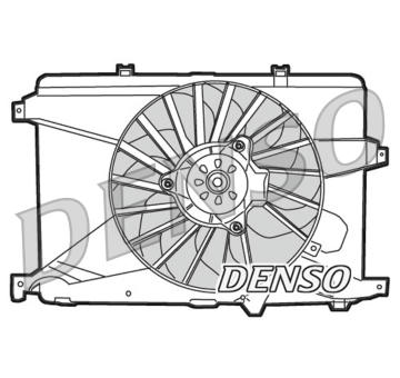 Ventilátor chladenia motora DENSO DER01014