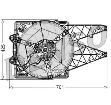 Větrák, chlazení motoru DENSO DER01030