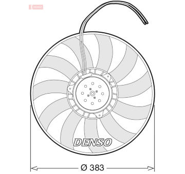 Větrák, chlazení motoru DENSO DER02007