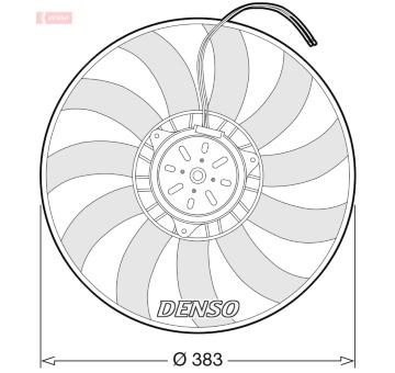 Větrák, chlazení motoru DENSO DER02009