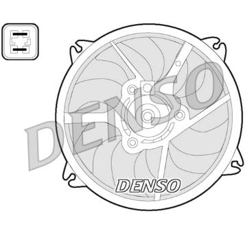Větrák, chlazení motoru DENSO DER07006