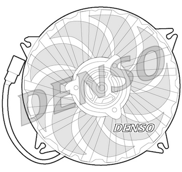 Větrák, chlazení motoru DENSO DER07007