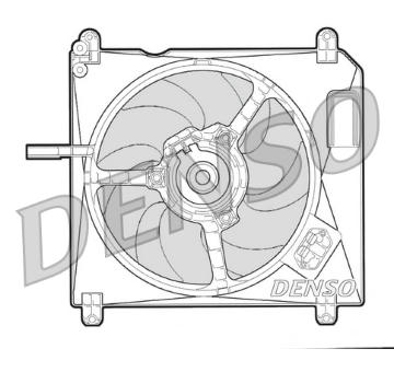 Větrák, chlazení motoru DENSO DER09002