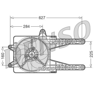 Ventilátor chladenia motora DENSO DER09013