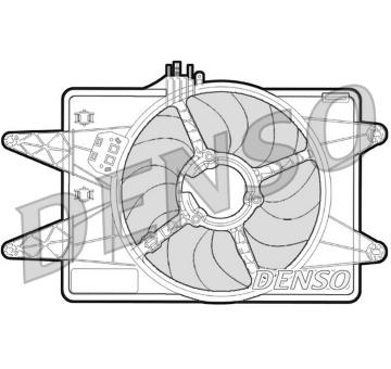 Ventilátor chladenia motora DENSO DER09024