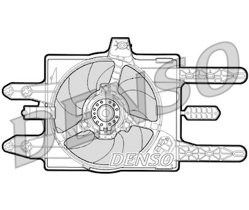 Větrák, chlazení motoru DENSO DER09031