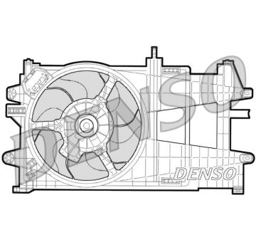 Větrák, chlazení motoru DENSO DER09033