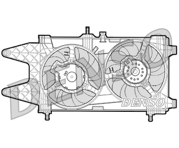 Větrák, chlazení motoru DENSO DER09037
