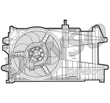 Větrák, chlazení motoru DENSO DER09039