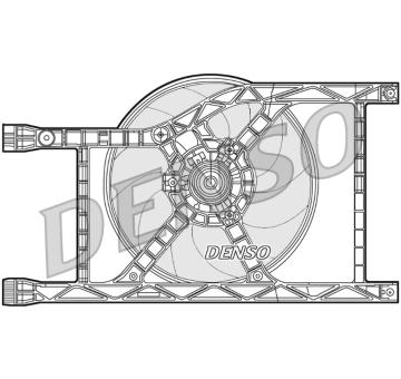 Větrák, chlazení motoru DENSO DER09045
