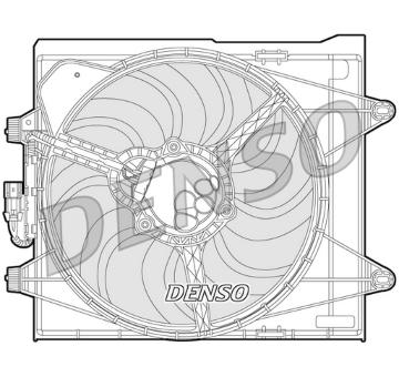 Větrák, chlazení motoru DENSO DER09052