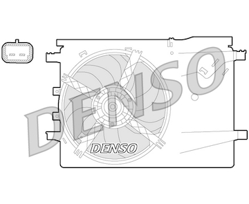 Větrák, chlazení motoru DENSO DER09058