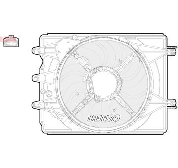 Větrák, chlazení motoru DENSO DER09059