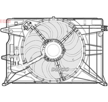 Větrák, chlazení motoru DENSO DER09074