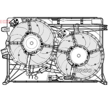 Větrák, chlazení motoru DENSO DER09075