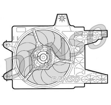 Větrák, chlazení motoru DENSO DER09079