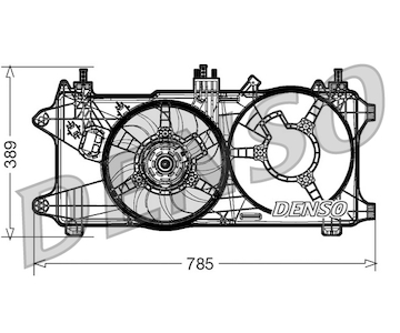Větrák, chlazení motoru DENSO DER09084