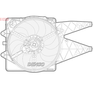 Větrák, chlazení motoru DENSO DER09092