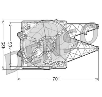 Větrák, chlazení motoru DENSO DER09100