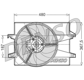 Větrák, chlazení motoru DENSO DER10001