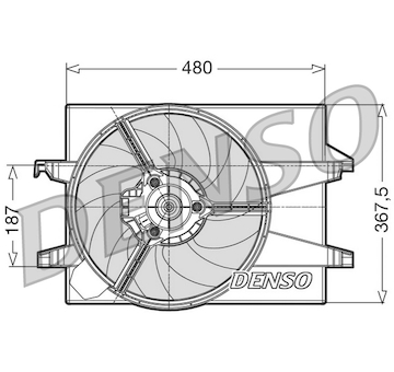 Větrák, chlazení motoru DENSO DER10002