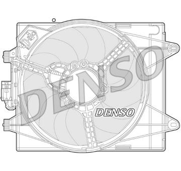 Větrák, chlazení motoru DENSO DER13005