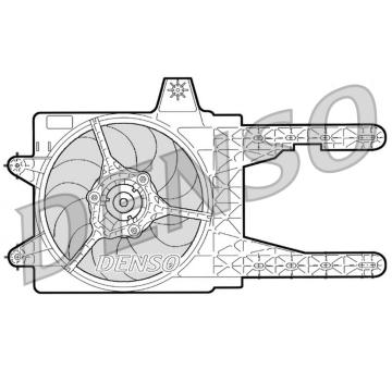 Větrák, chlazení motoru DENSO DER13006