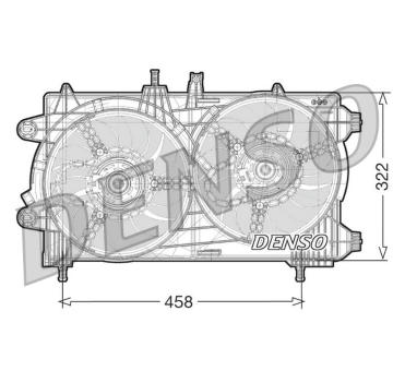 Větrák, chlazení motoru DENSO DER13008