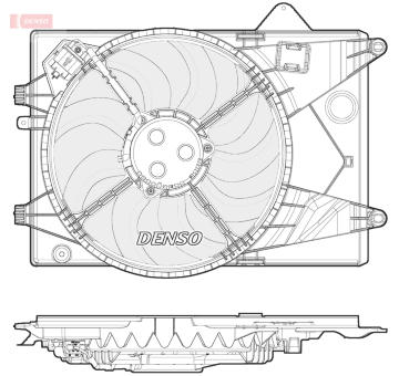 Větrák, chlazení motoru DENSO DER15003