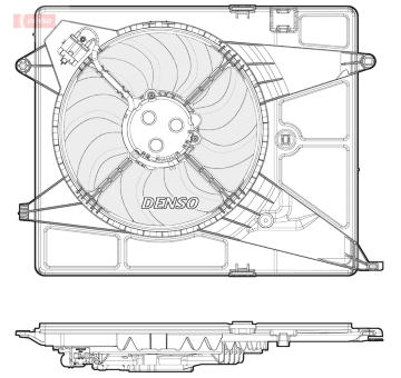 Větrák, chlazení motoru DENSO DER15005