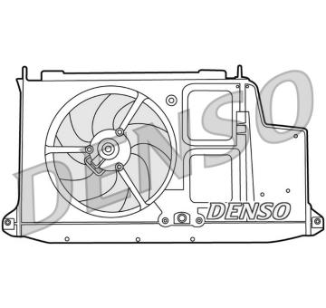 Větrák, chlazení motoru DENSO DER21012